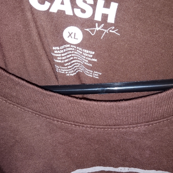 EUC Johnny Cash Sunday Morning Coming Down Tour Brown Graphic T-Shirt XL - Picture 2 of 7